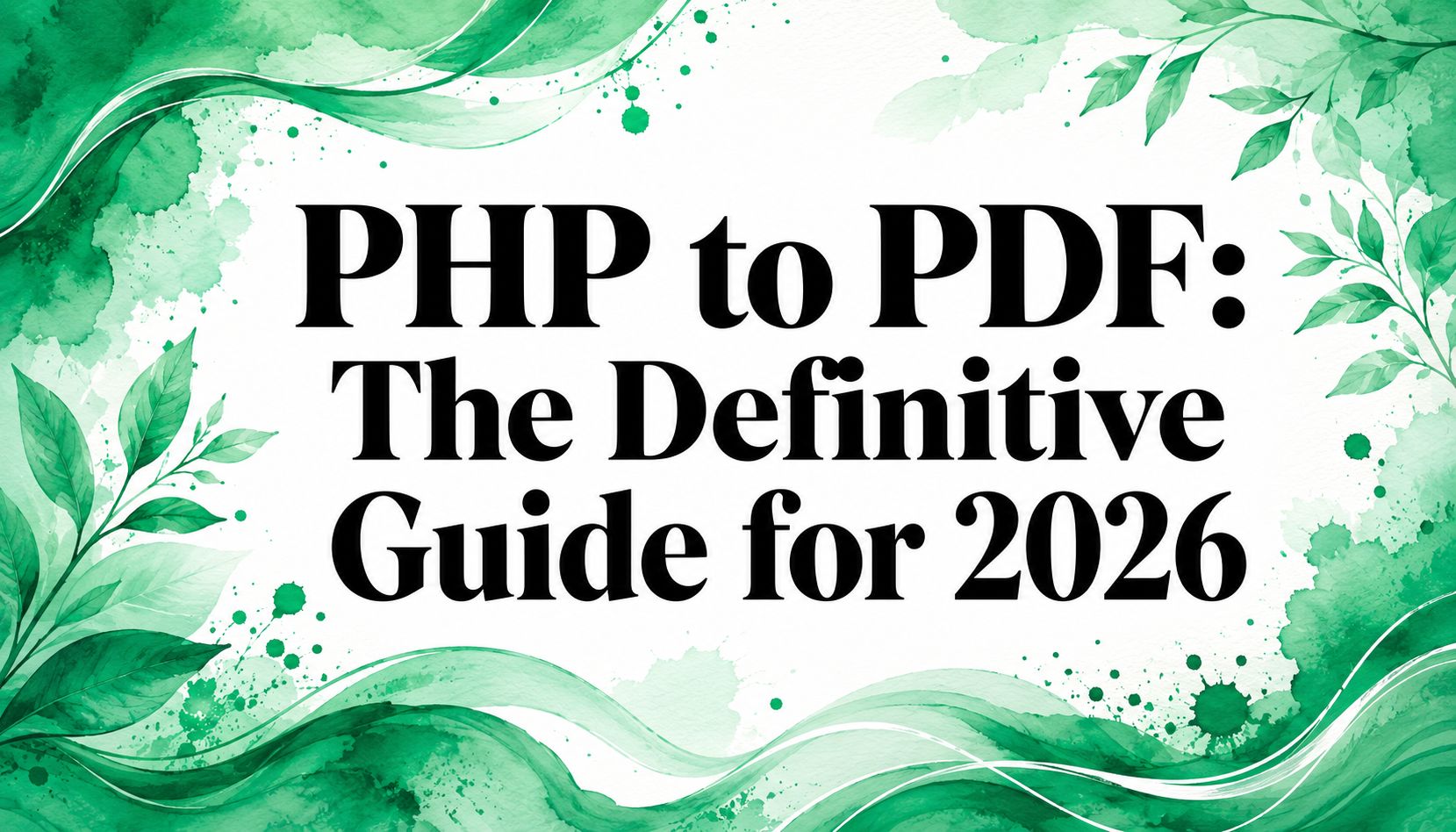 Convert HTML to PDF in PHP